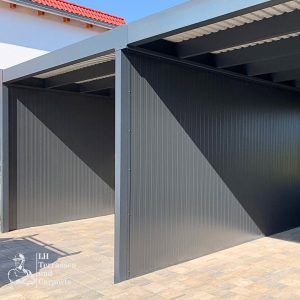 Ein doppelter Carport nach Maß aus Aluminium, ein Carport in Regensburg